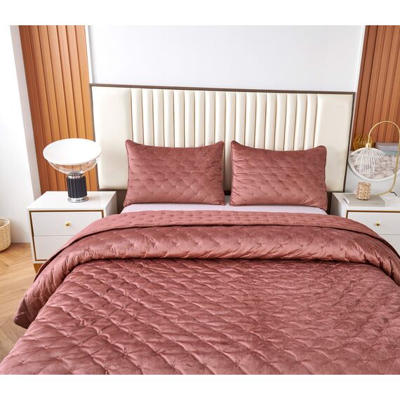 Покрывало Лея, цвет марсала, размер 240x260, Sofi de Marko, изображение 3