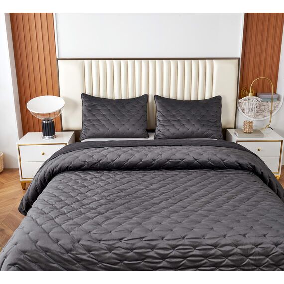 Покрывало Лея, цвет антрацит, размер 160х220, Sofi de Marko, изображение 3