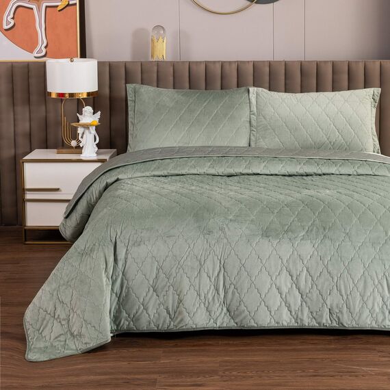 Покрывало Деметра, цвет зеленый, размер 160х220, Sofi de Marko, изображение 3