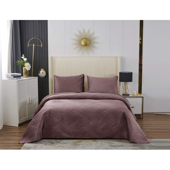 Покрывало Жизель, цвет чайная роза, размер 240х260, Sofi de Marko