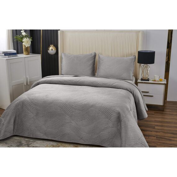 Покрывало Жизель, цвет светло-серый, размер 240х260, Sofi de Marko, изображение 2