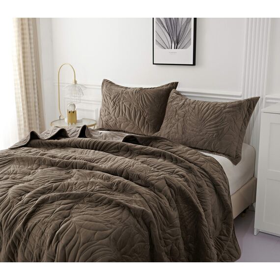 Покрывало Глория, цвет кофе, размер 240х260, Sofi de Marko, изображение 2