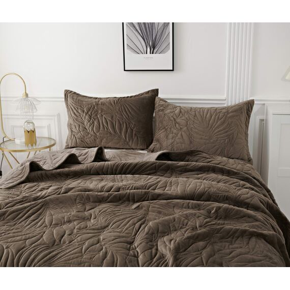 Покрывало Глория, цвет кофе, размер 160х220, Sofi de Marko, изображение 3