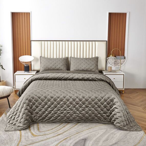 Покрывало Лея, цвет светло-серый, размер 160х220, Sofi de Marko