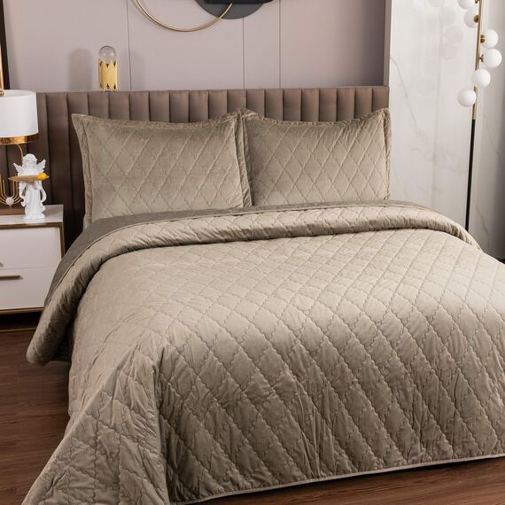 Покрывало Деметра, цвет капучино, размер 160х220 , Sofi de Marko, изображение 2