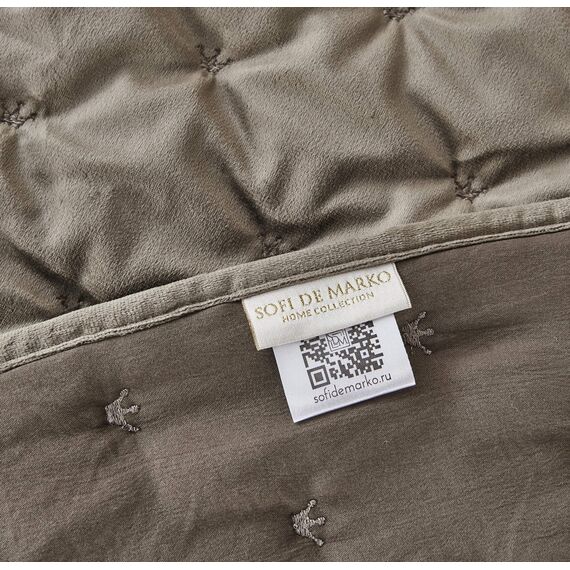 Покрывало Лея, цвет светло-серый, размер 160х220, Sofi de Marko, изображение 4