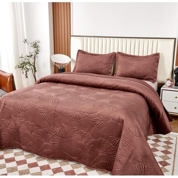 Покрывало Бенита, цвет марсала, размер 240x260, Sofi de Marko, изображение 6