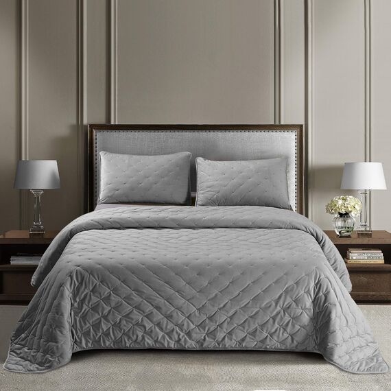 Покрывало Иоланта, цвет серый, размер 160х220, Sofi de Marko