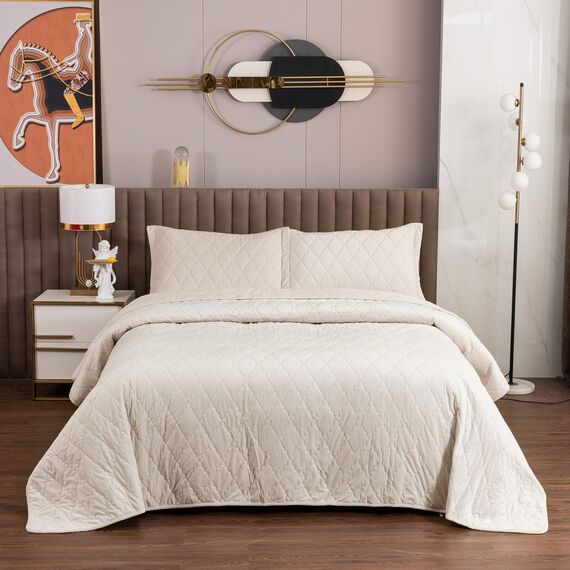 Покрывало Деметра, цвет кремовый, размер 160х220 , Sofi de Marko