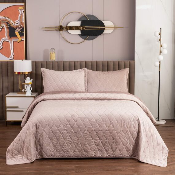 Покрывало Деметра, цвет пепельная роза, размер, размер 240х280, Sofi de Marko