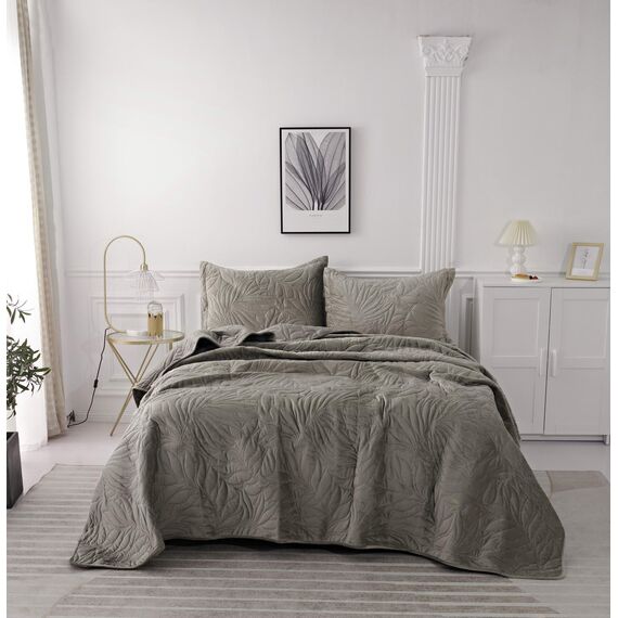 Покрывало Глория, цвет хаки, размер 240х260, Sofi de Marko