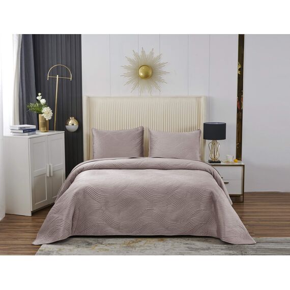 Покрывало Жизель, цвет пудра, размер 240х260, Sofi de Marko