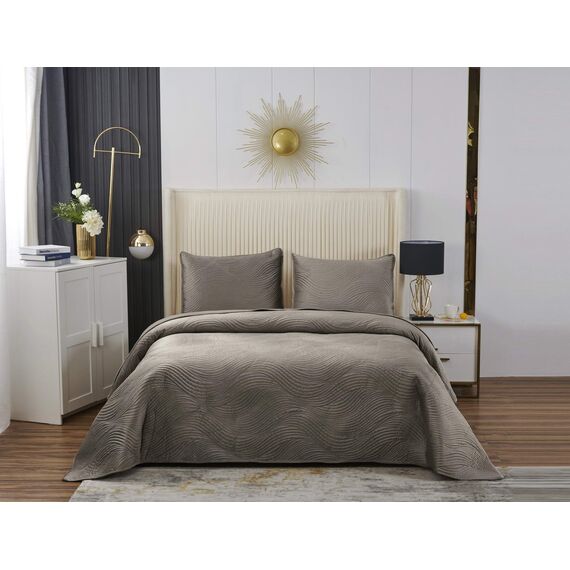 Покрывало Жизель, цвет капучино, размер 240х260, Sofi de Marko