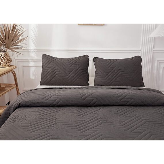 Покрывало Мориц, цвет антрацит, размер 230х250, Sofi de Marko, изображение 4