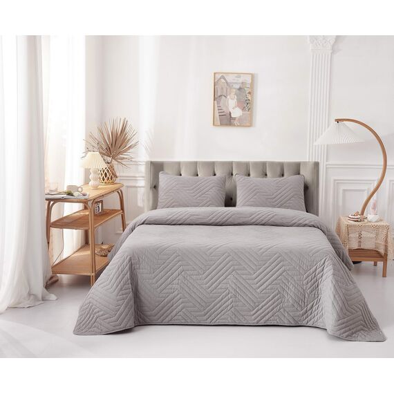 Покрывало Мориц, цвет серый, размер 160х220, Sofi de Marko