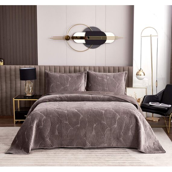 Покрывало Ноэль, цвет мокко, размер 240х260, Sofi de Marko