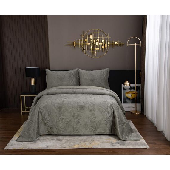 Покрывало Ноэль, цвет оливковый, размер 240х260, Sofi de Marko