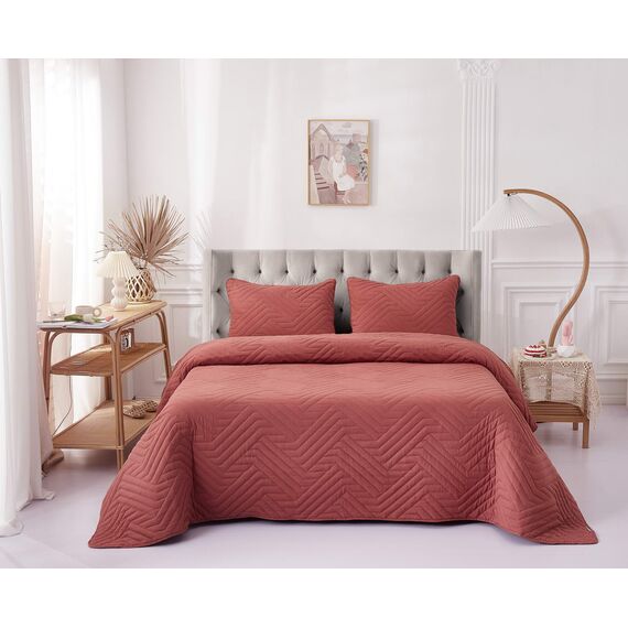 Покрывало Мориц, цвет терракотовый, размер 160х220, Sofi de Marko