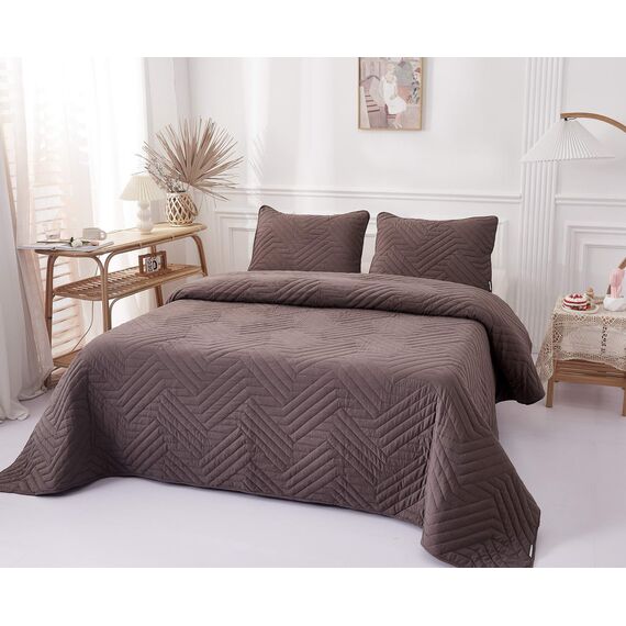 Покрывало Мориц, цвет шоколад, размер 160х220, Sofi de Marko, изображение 2