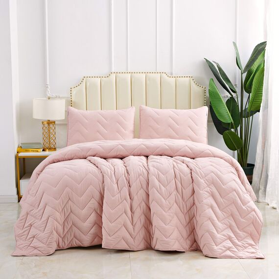 Покрывало Робби, цвет пепельная роза, размер 230х250, Sofi de Marko