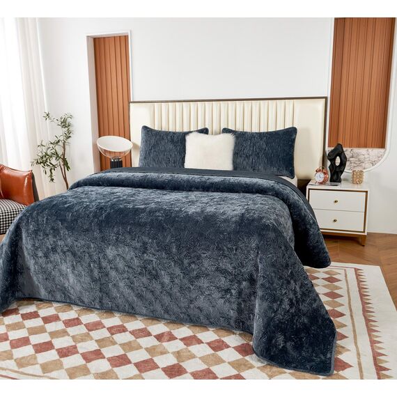 Покрывало Розалин, цвет антрацит, размер 240х260, Sofi de Marko, изображение 2