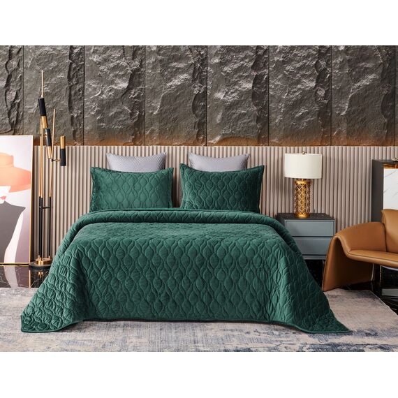 Покрывало Нобилис, цвет малахит, размер 240х260, Sofi de Marko