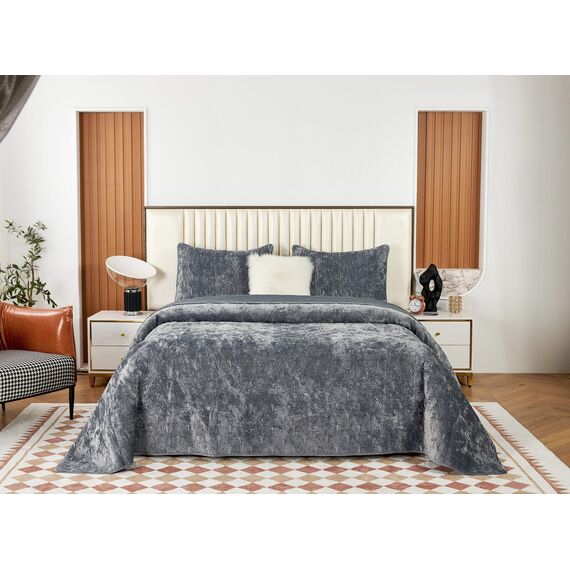 Покрывало Розалин, цвет серый, размер 240х260, Sofi de Marko