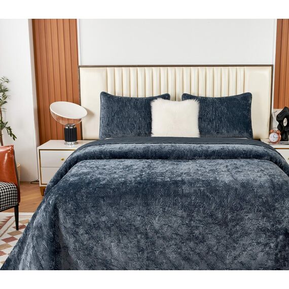 Покрывало Розалин, цвет антрацит, размер 240х260, Sofi de Marko, изображение 3