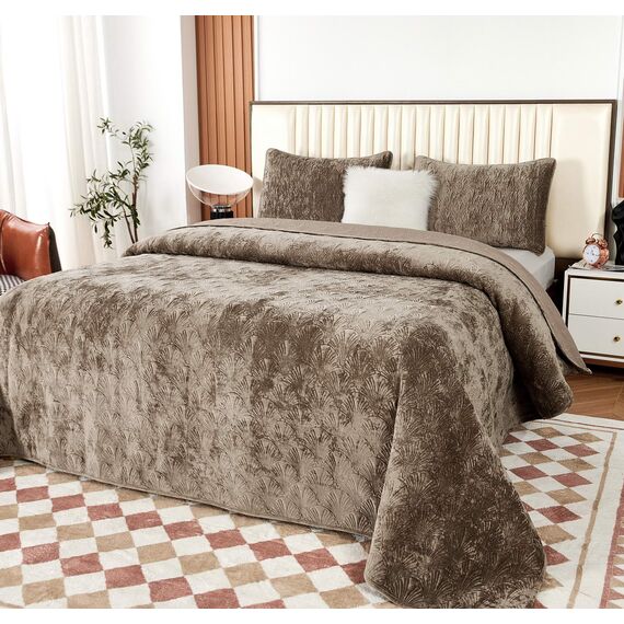 Покрывало Розалин, цвет капучино, размер 240х260, Sofi de Marko, изображение 2