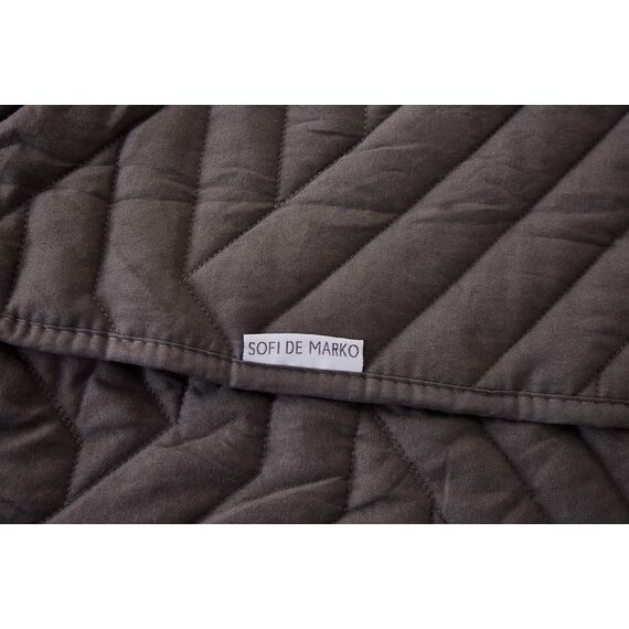 Покрывало Мориц, цвет антрацит, размер 230х250, Sofi de Marko, изображение 10