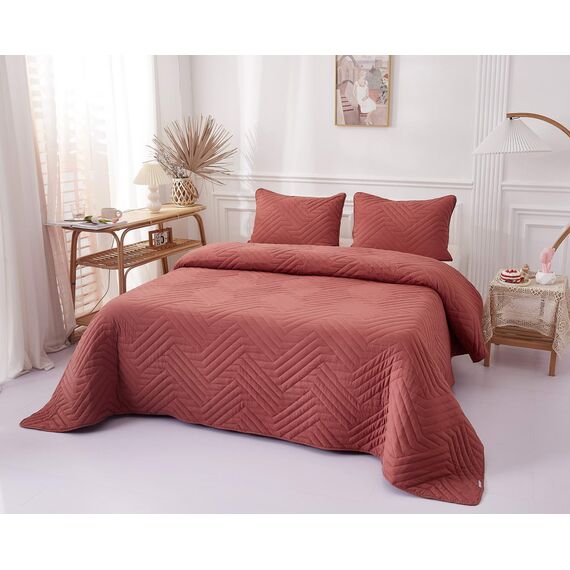 Покрывало Мориц, цвет терракотовый, размер 160х220, Sofi de Marko, изображение 2