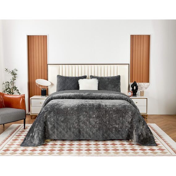 Покрывало Розалин, цвет стоун, размер 240х260, Sofi de Marko