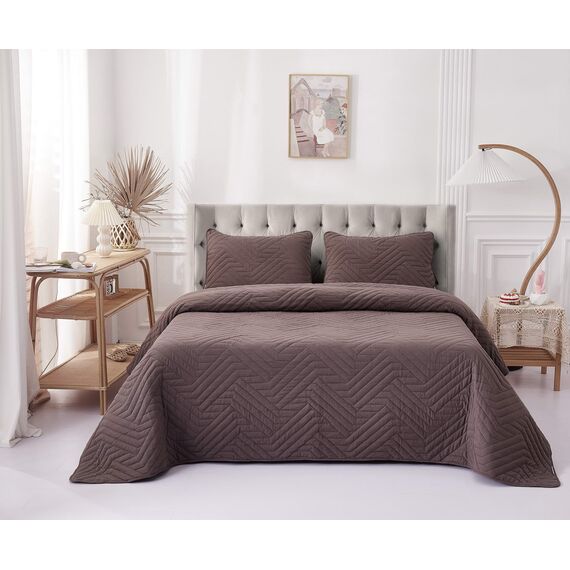 Покрывало Мориц, цвет шоколад, размер 230х250, Sofi de Marko