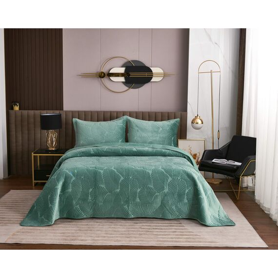 Покрывало Ноэль, цвет изумрудный, размер 240х260, Sofi de Marko