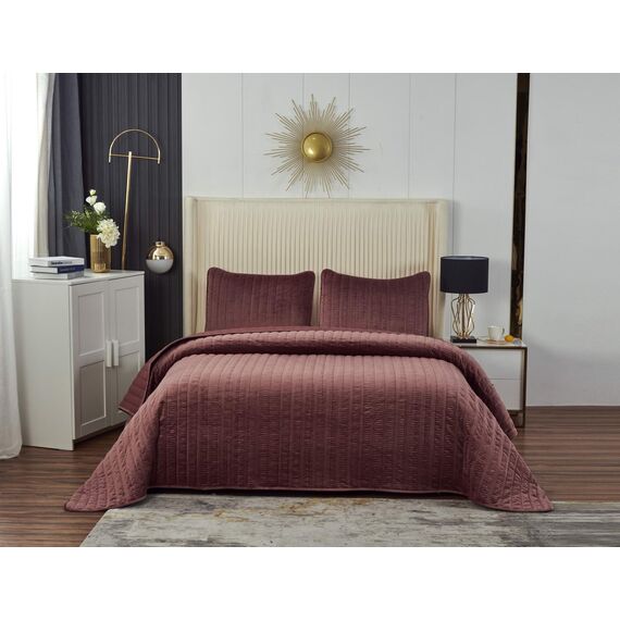 Покрывало Фердинанд, цвет чайная роза, размер 240х260, Sofi de Marko