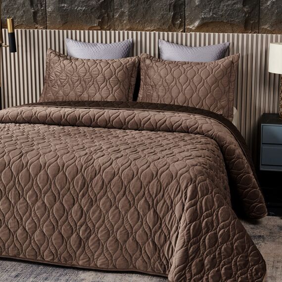 Покрывало Нобилис, цвет шоколад, размер 240х280, Sofi de Marko, изображение 8