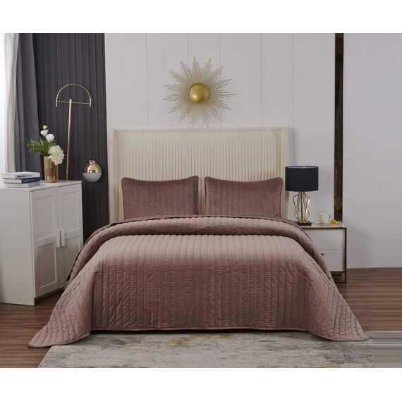 Покрывало Фердинанд, цвет мокко, размер 240х260, Sofi de Marko