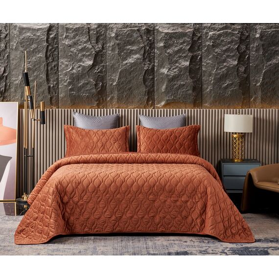 Покрывало Нобилис, цвет медный, размер 240х260, Sofi de Marko