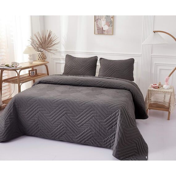 Покрывало Мориц, цвет антрацит, размер 230х250, Sofi de Marko, изображение 2