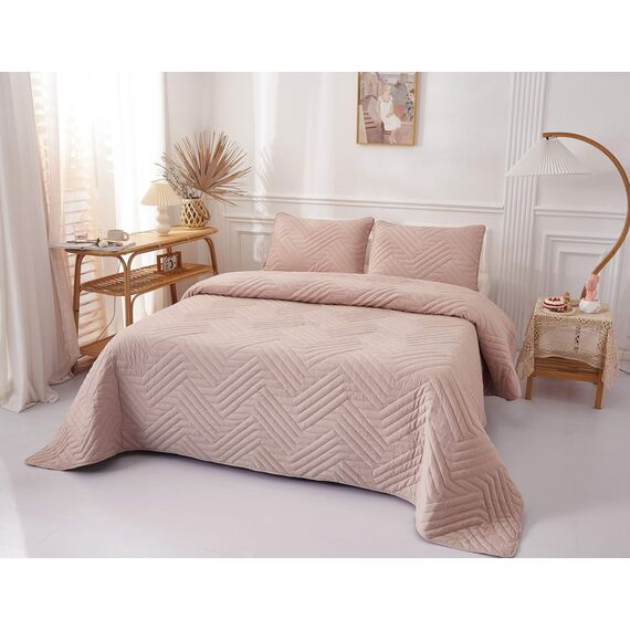 Покрывало Мориц, цвет пудра, размер 230х250, Sofi de Marko, изображение 2