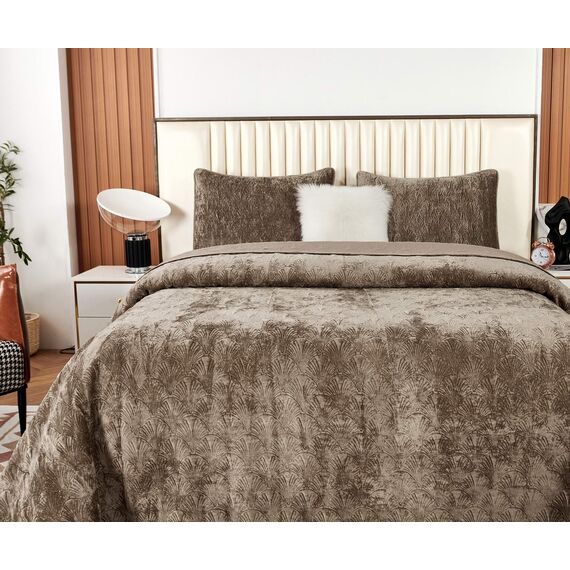 Покрывало Розалин, цвет капучино, размер 240х260, Sofi de Marko, изображение 3