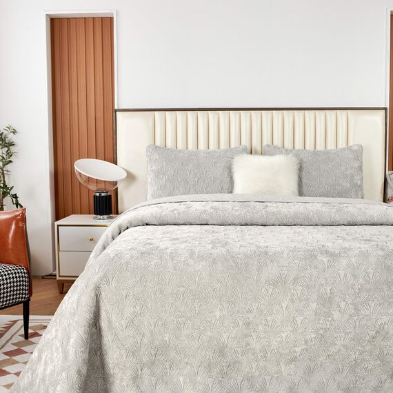 Покрывало Розалин, цвет светло-серый, размер 240х260, Sofi de Marko, изображение 2