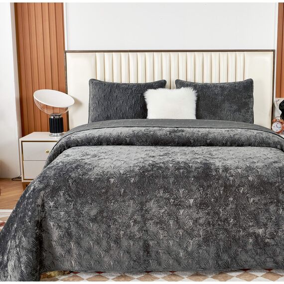 Покрывало Розалин, цвет стоун, размер 240х260, Sofi de Marko, изображение 3