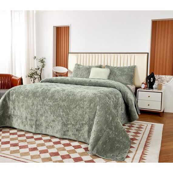 Покрывало Розалин, цвет изумрудный, размер 240х260, Sofi de Marko, изображение 2