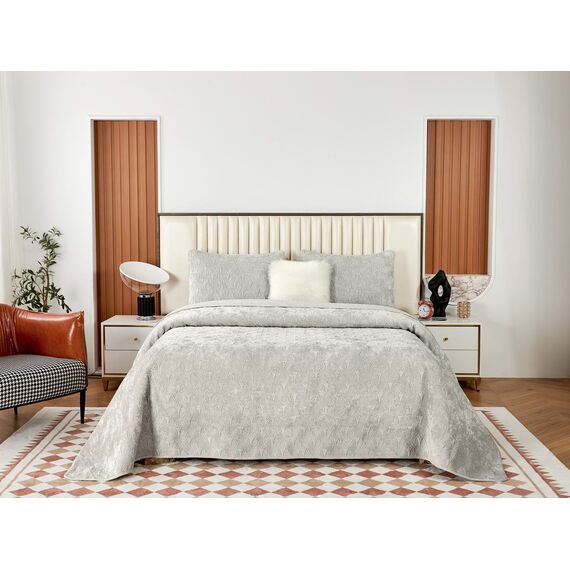 Покрывало Розалин, цвет светло-серый, размер 240х260, Sofi de Marko