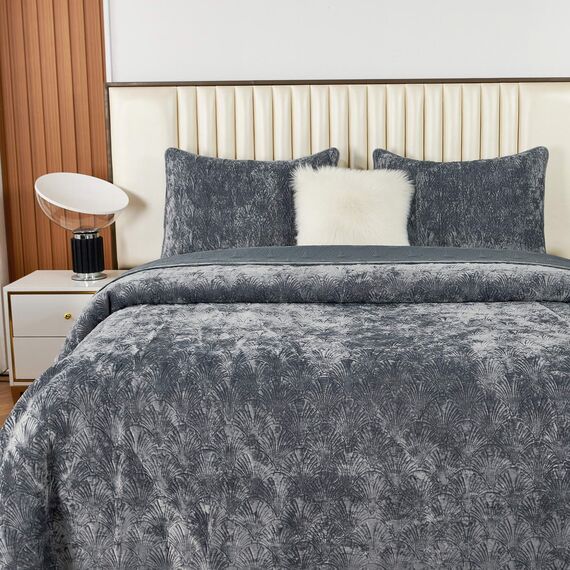 Покрывало Розалин, цвет серый, размер 240х260, Sofi de Marko, изображение 3