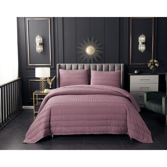 Покрывало Ирма, цвет пепельная роза, размер 230х250, Sofi de Marko