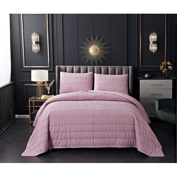 Покрывало Ирма, цвет пудра, размер 160х220, Sofi de Marko