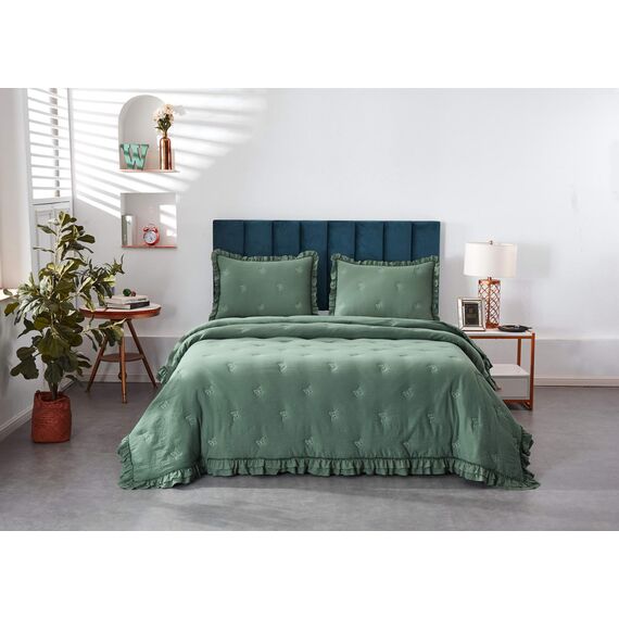 Покрывало Ребека, цвет малахит, размер 160х220, Sofi de Marko