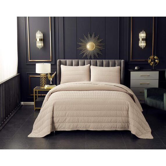 Покрывало Ирма, цвет бежевый, размер 230х250, Sofi de Marko